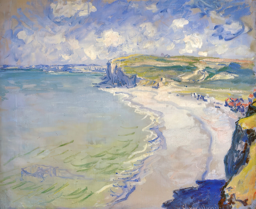 Beach in Pourville Claude Monet
